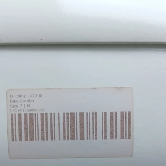 LUICHINY Paisley Patterned Blue and Black Women's Boots - NEW - Picture 6 of 6